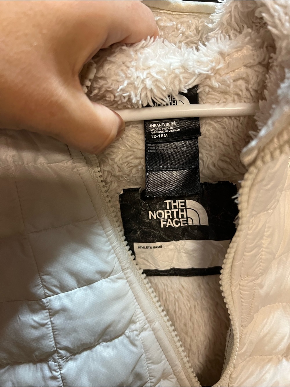 The North Face Cream Infant Quilted Puffer Jacket - 12-18M